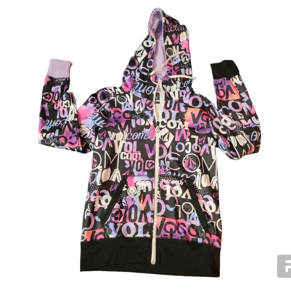 Volcom Womens small graffiti zip hoodie - Picture 1 of 8
